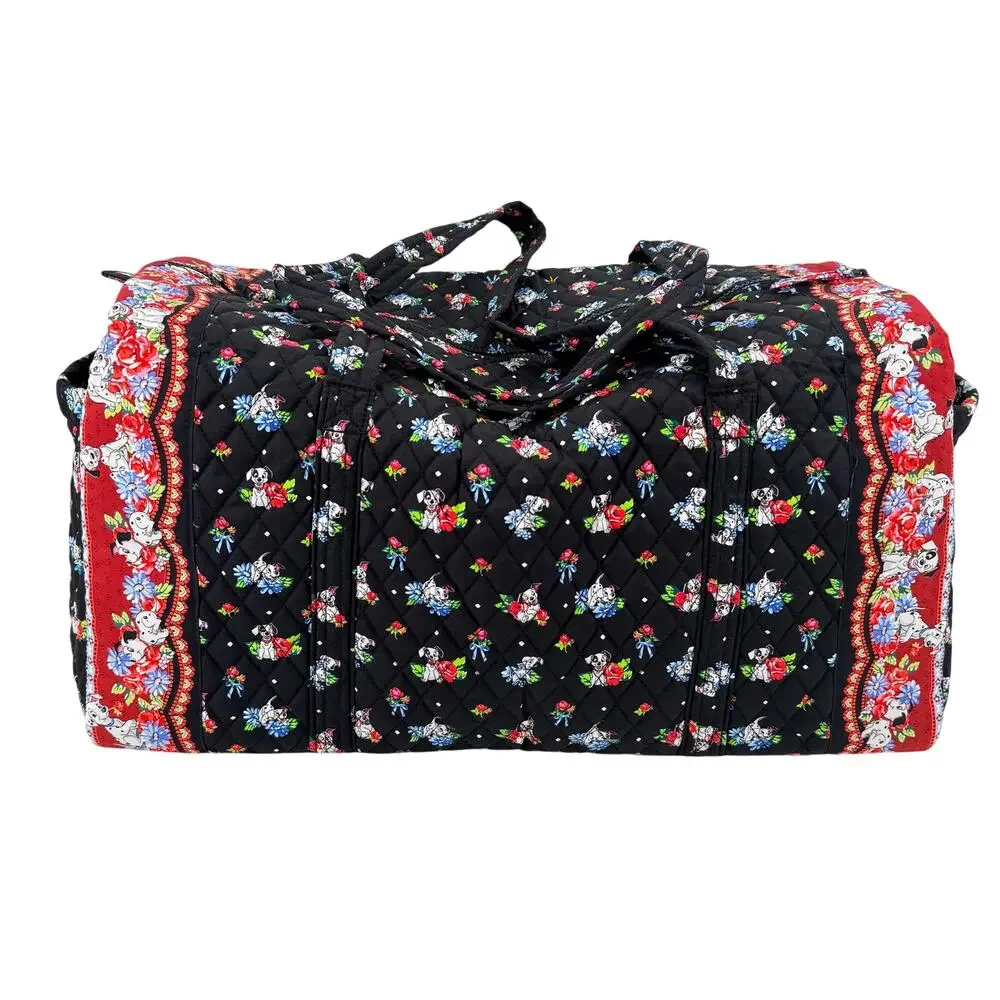 Vera Bradley Disney Large Original Duffel Bag 101 Dalmations Quilted Cotton